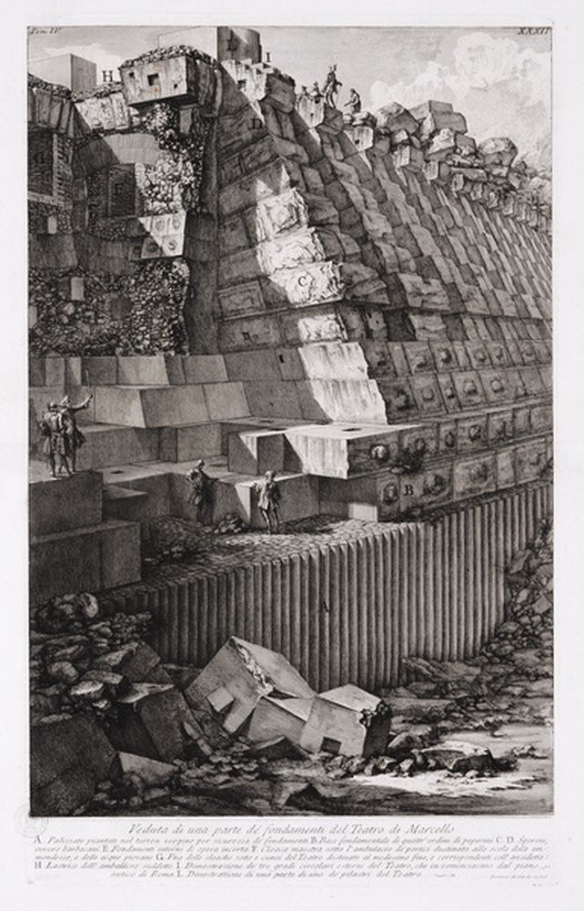 Partie des fondations du théâtre de Marcellus
