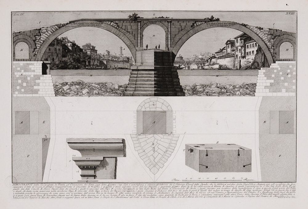 Plan et élévation du même pont