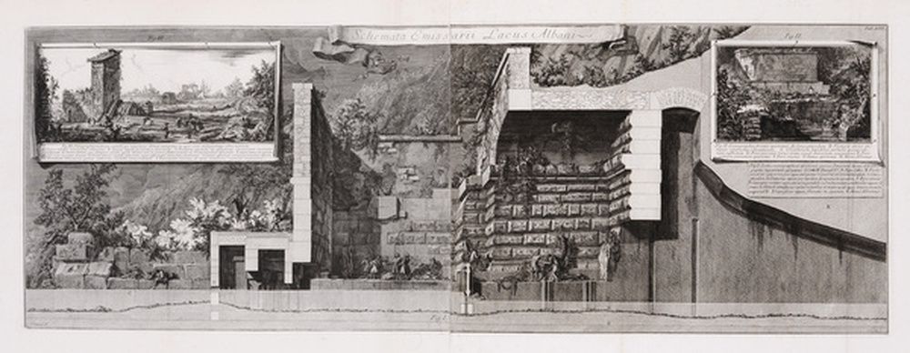 Coupe de l'Emissario au lac d'Albano