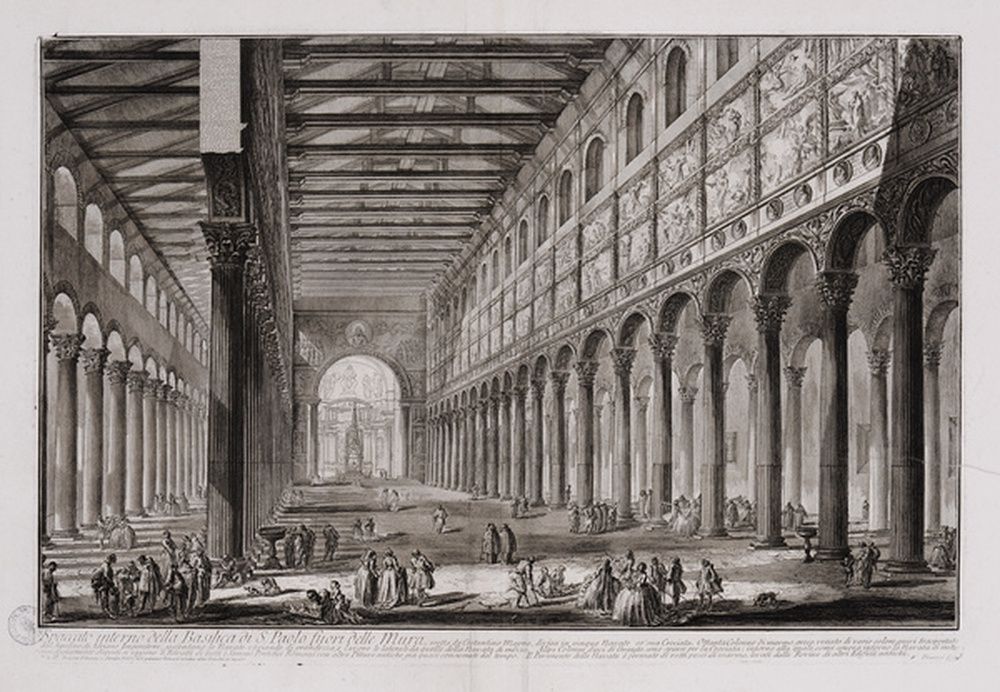 Vue intérieure de Saint-Paul-hors-les-murs