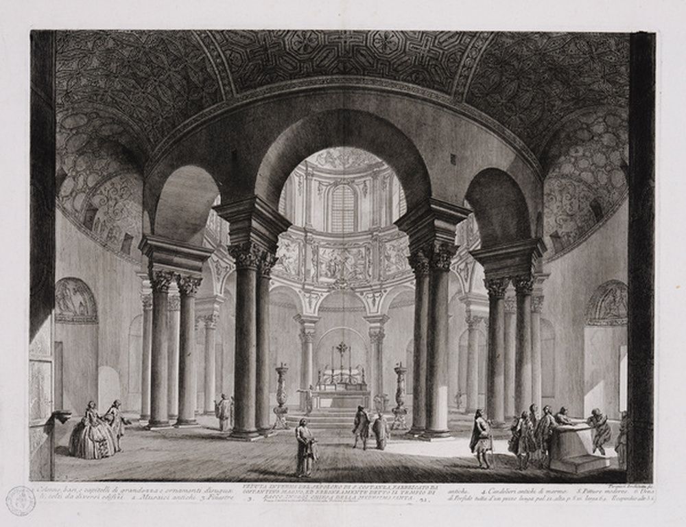 Vue intérieure du mausolée de Sainte Constance