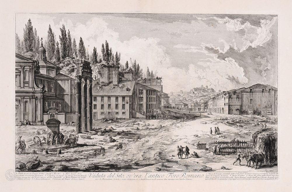 Vue du site du Forum romain