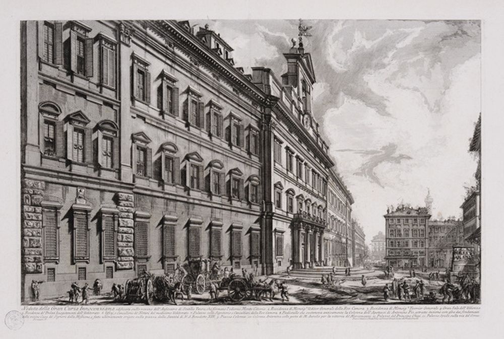 Vue du palazzo de Montecitorio