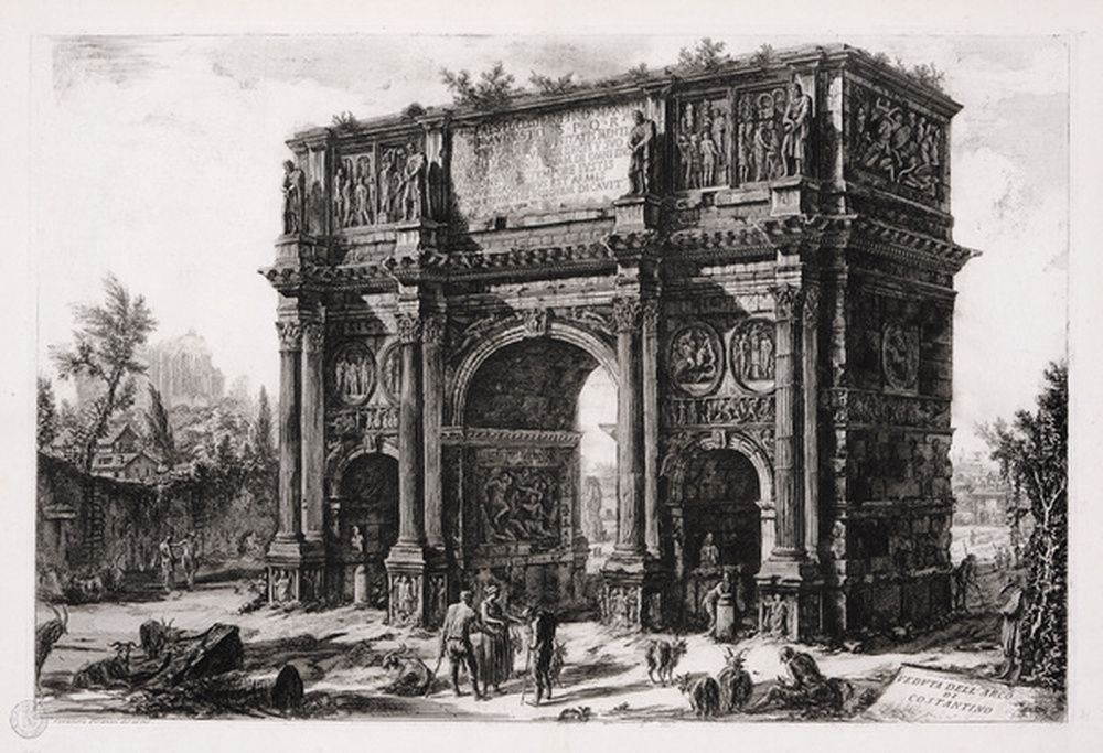 Vue de l'arc de Constantin