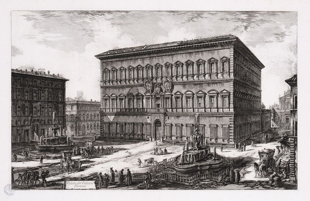 Vue du palais Farnèse