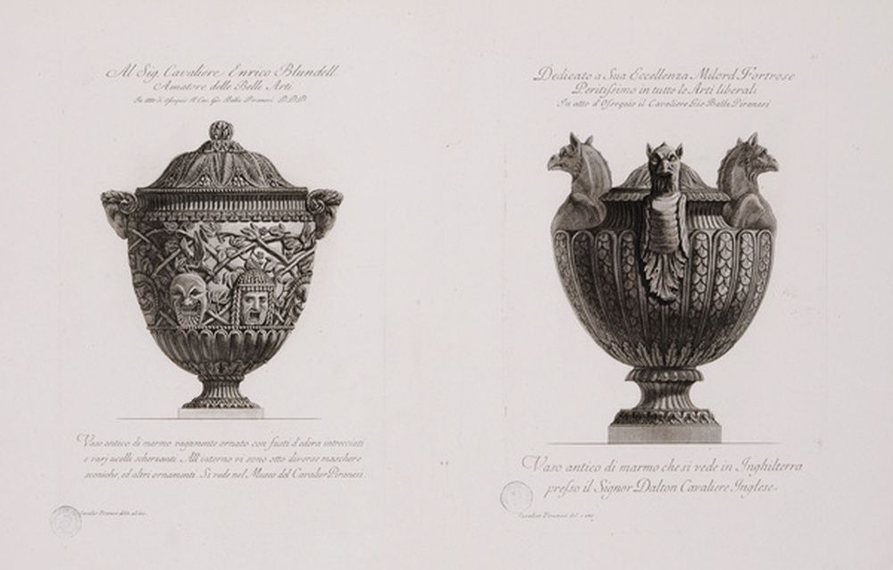 Vase antique en marbre ; Vase antique en marbre de la collection Dalton
