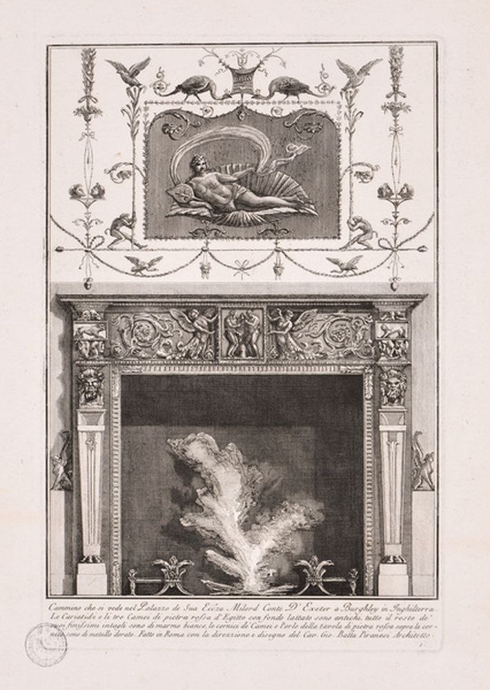 Chambre dessinée pour Lord Exeter