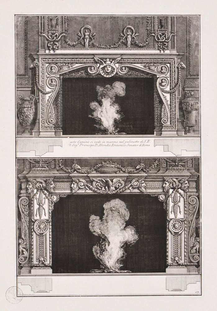 Cheminée du cabinet du prince Rezzonico