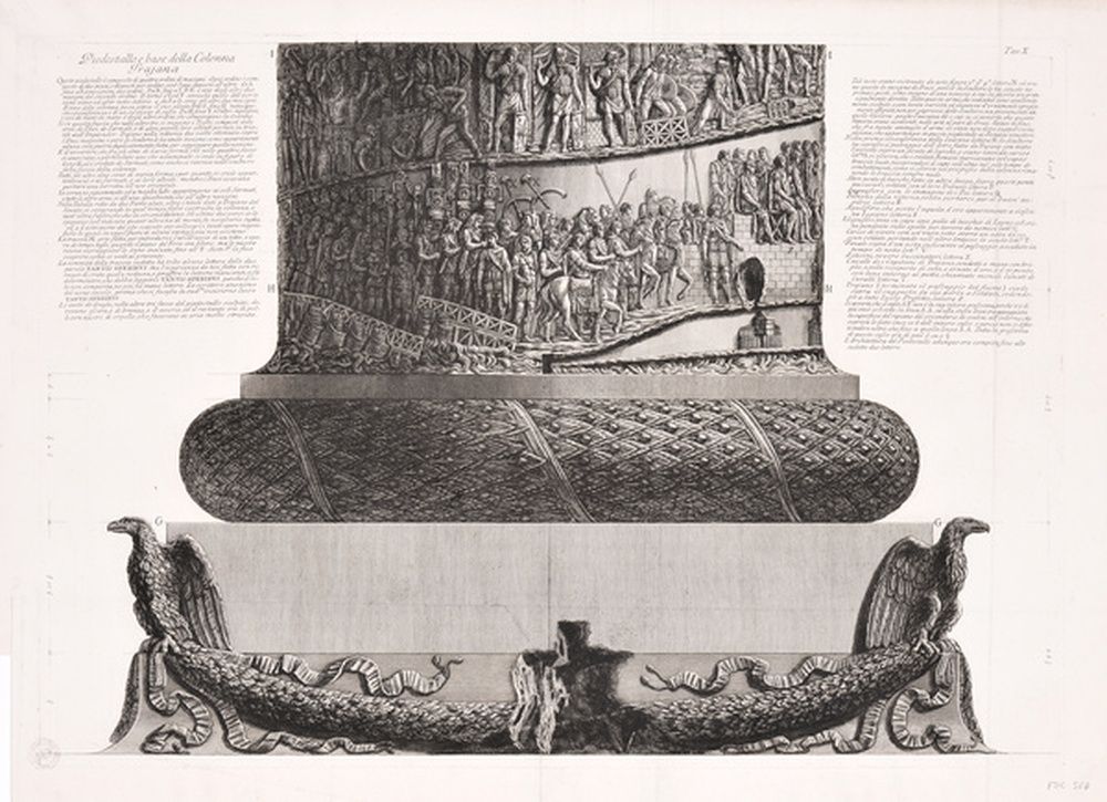 Piédestal et base de la colonne Trajane