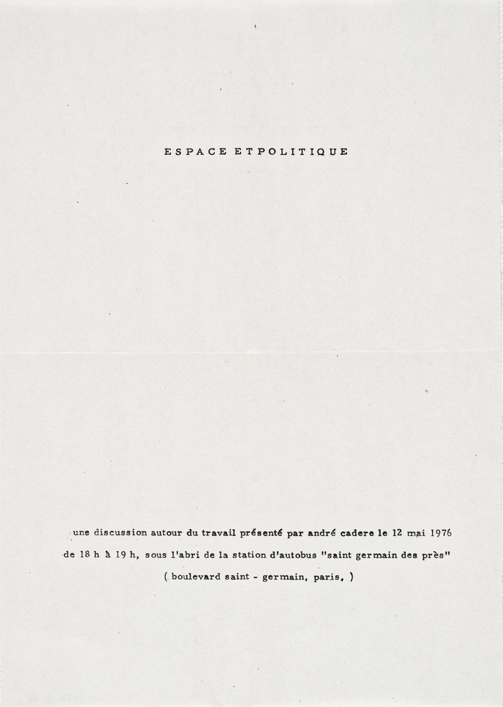 Espace et Politique