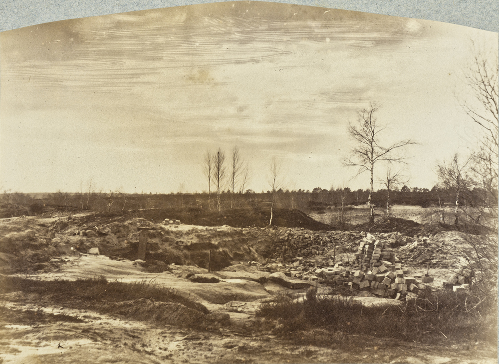 Sans titre, Paysage avec pierres et rivière